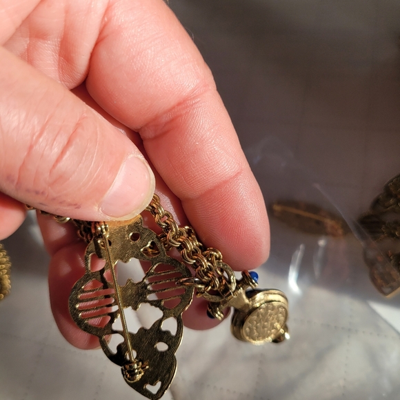 1928, Avon, Vtg Czechlosovakia Elegant Gold Gemstone Set Vintage Inspired - Picture 10 of 14